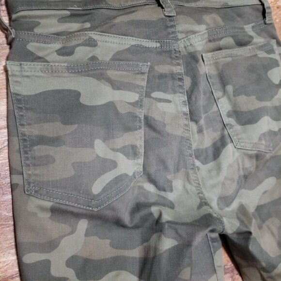 GAP Jean Camo Army Green Denim 27 Skinny Casual Stretch Modern - Picture 8 of 10